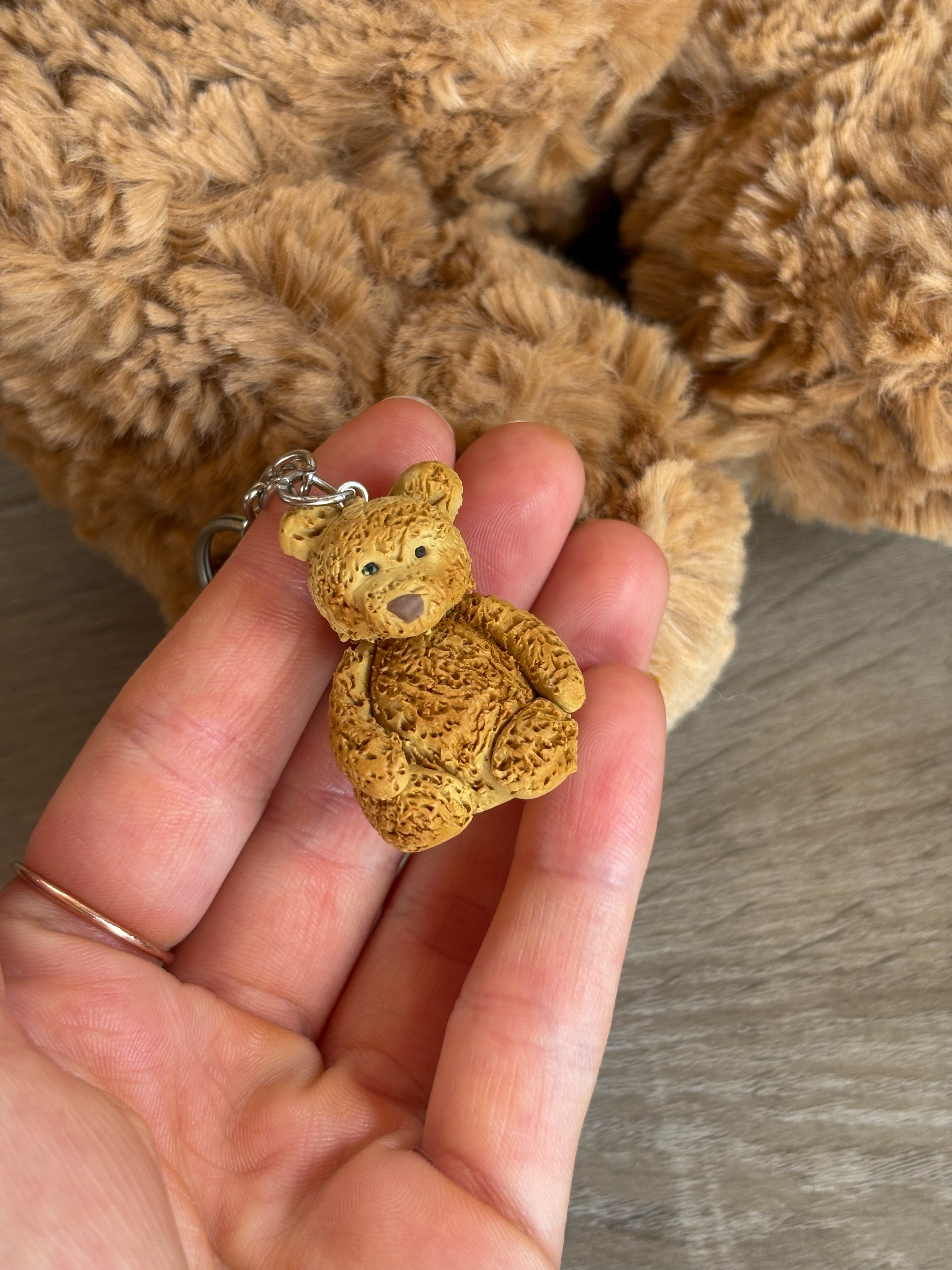 Jellycat inspired bartholomew bear keyring