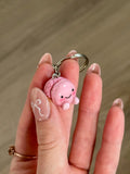Strawberry macaron Jellycat inspired keyring