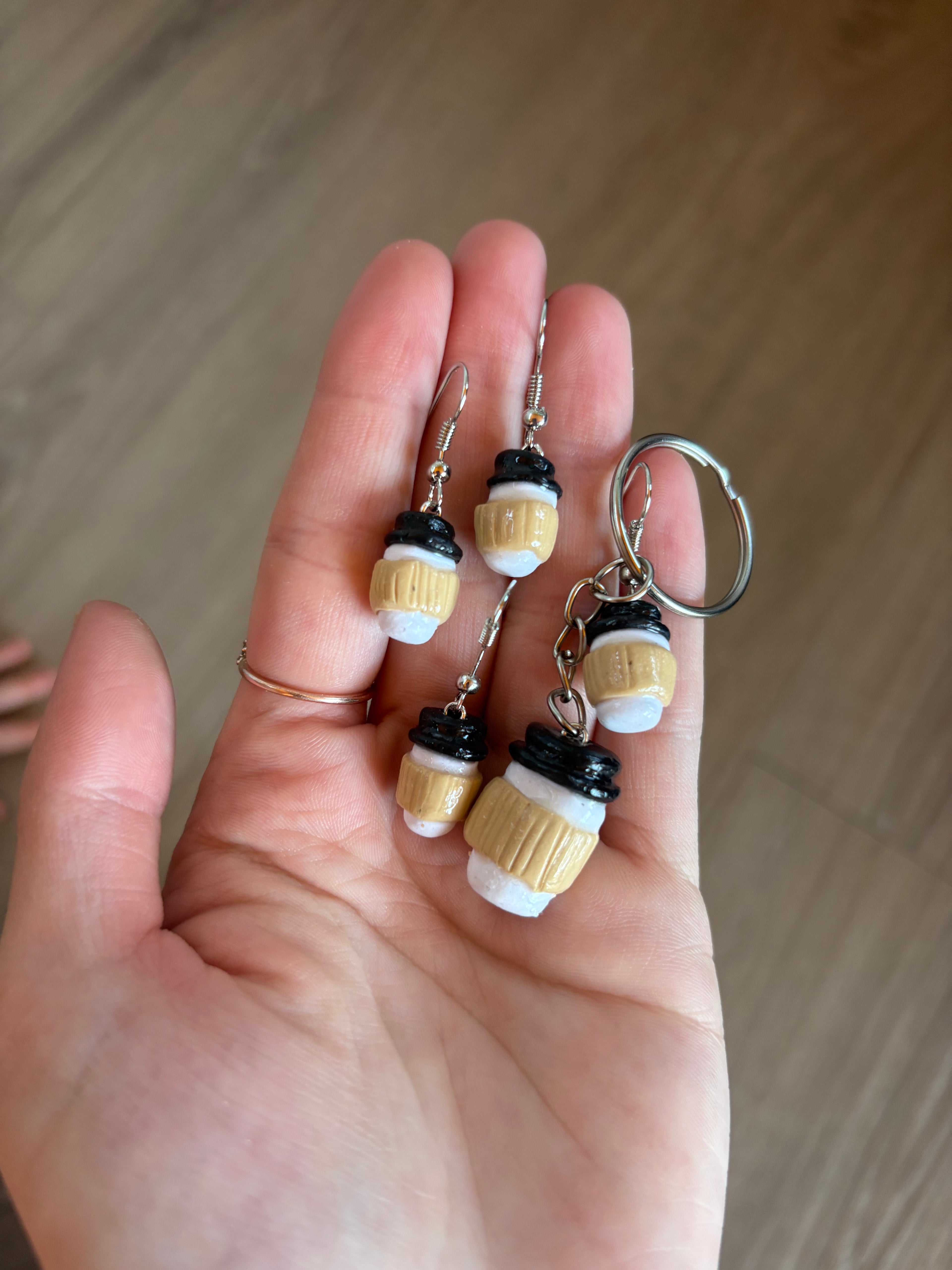 Takeaway Coffee cup earrings