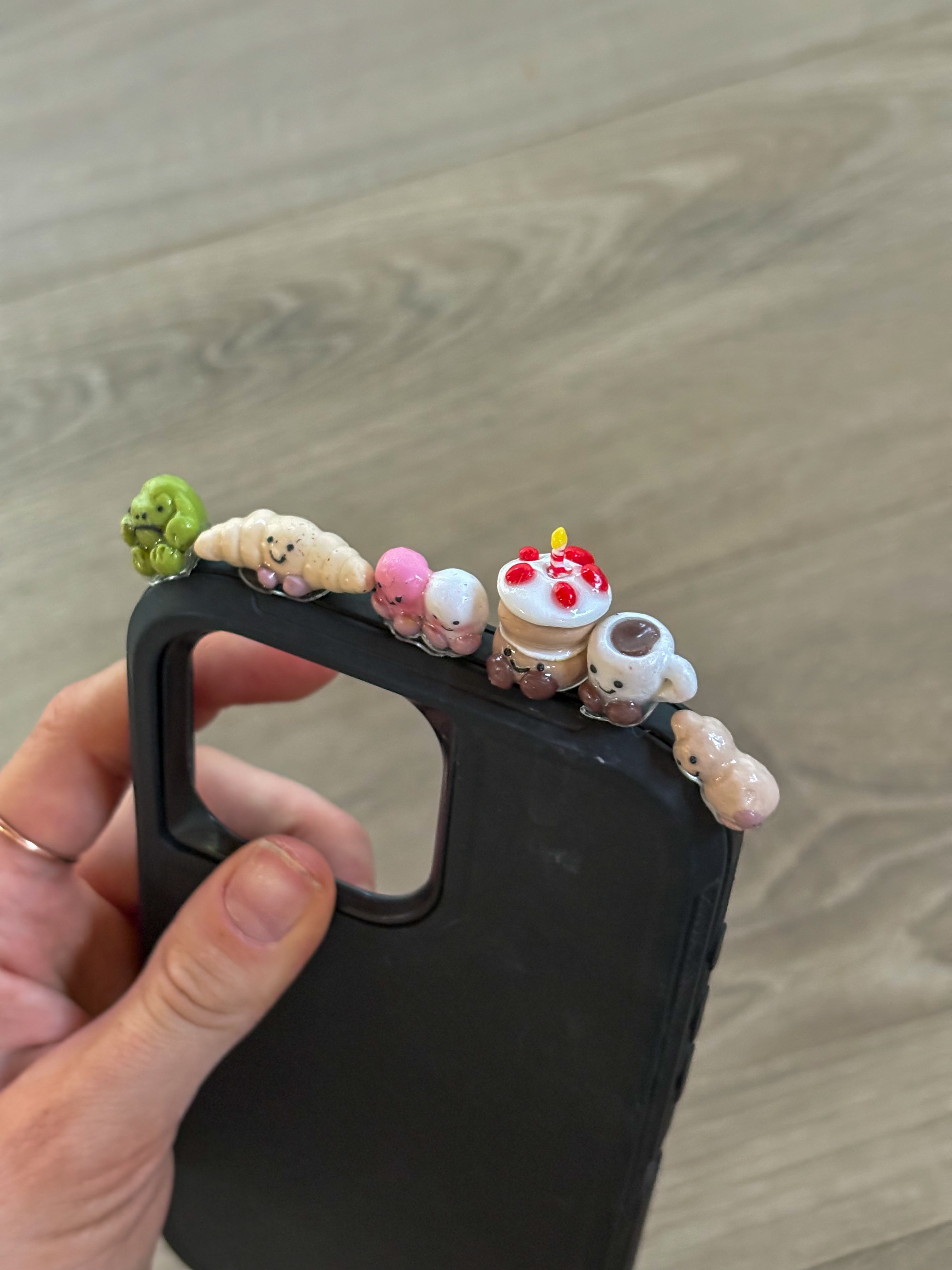 Croissant Jellycat inspired phone hipper