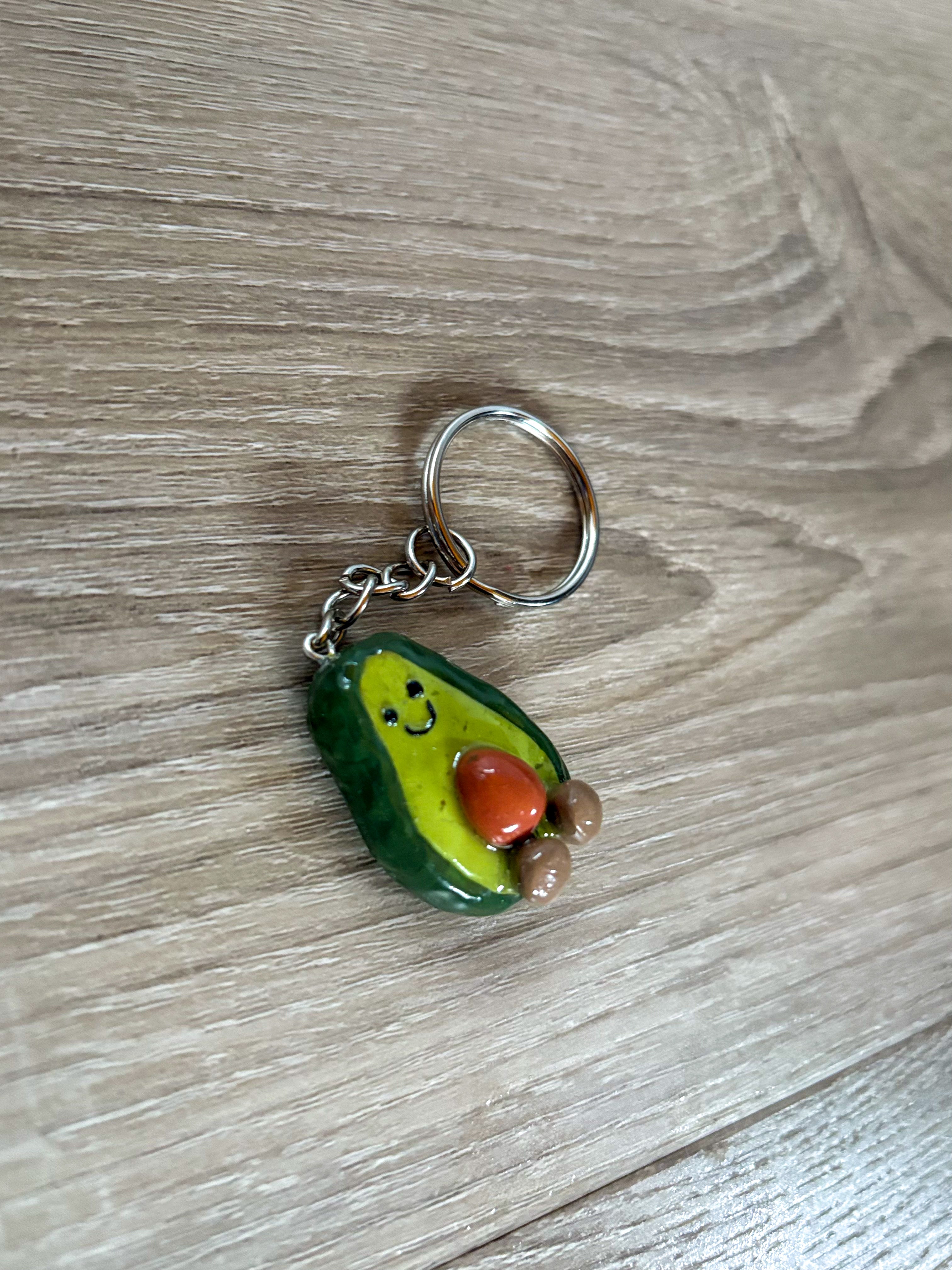 Jellycat inspired avocado keyring
