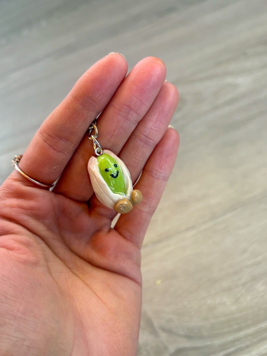 Jellycat inspired pistachio keyring