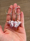 Love- heart teddy bear magnetic keyrings