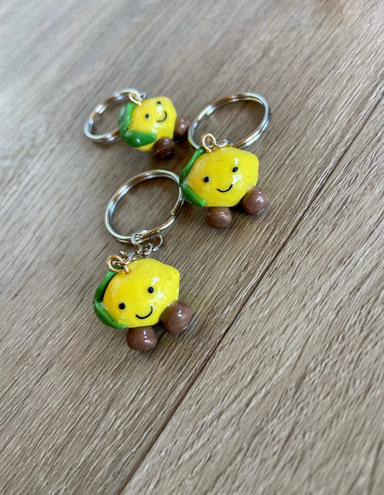 Jellycat inspired lemon keyrings