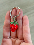 Strawberry Jellycat inspired keyring