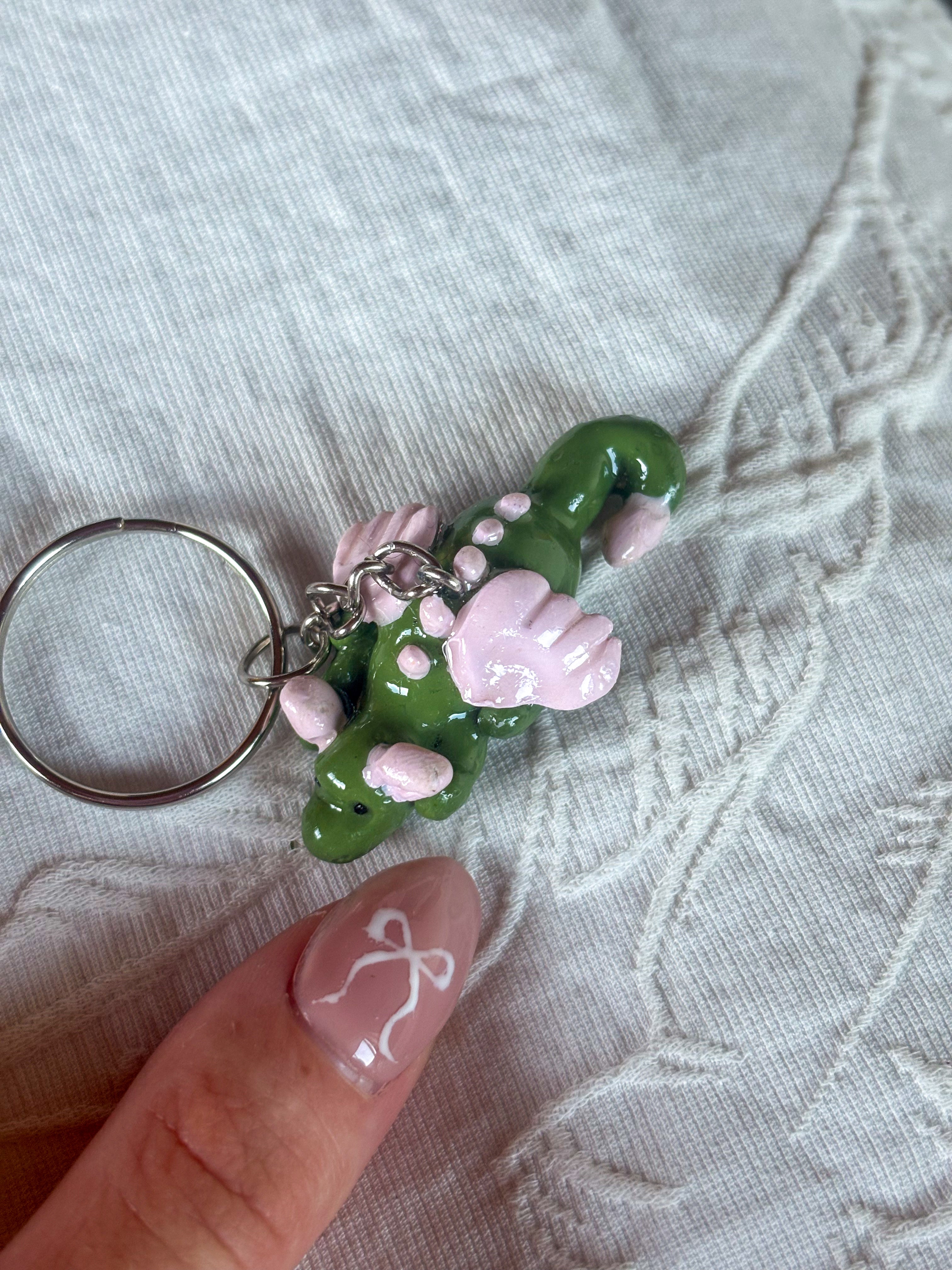 Jellycat inspired Malachy dragon keyring