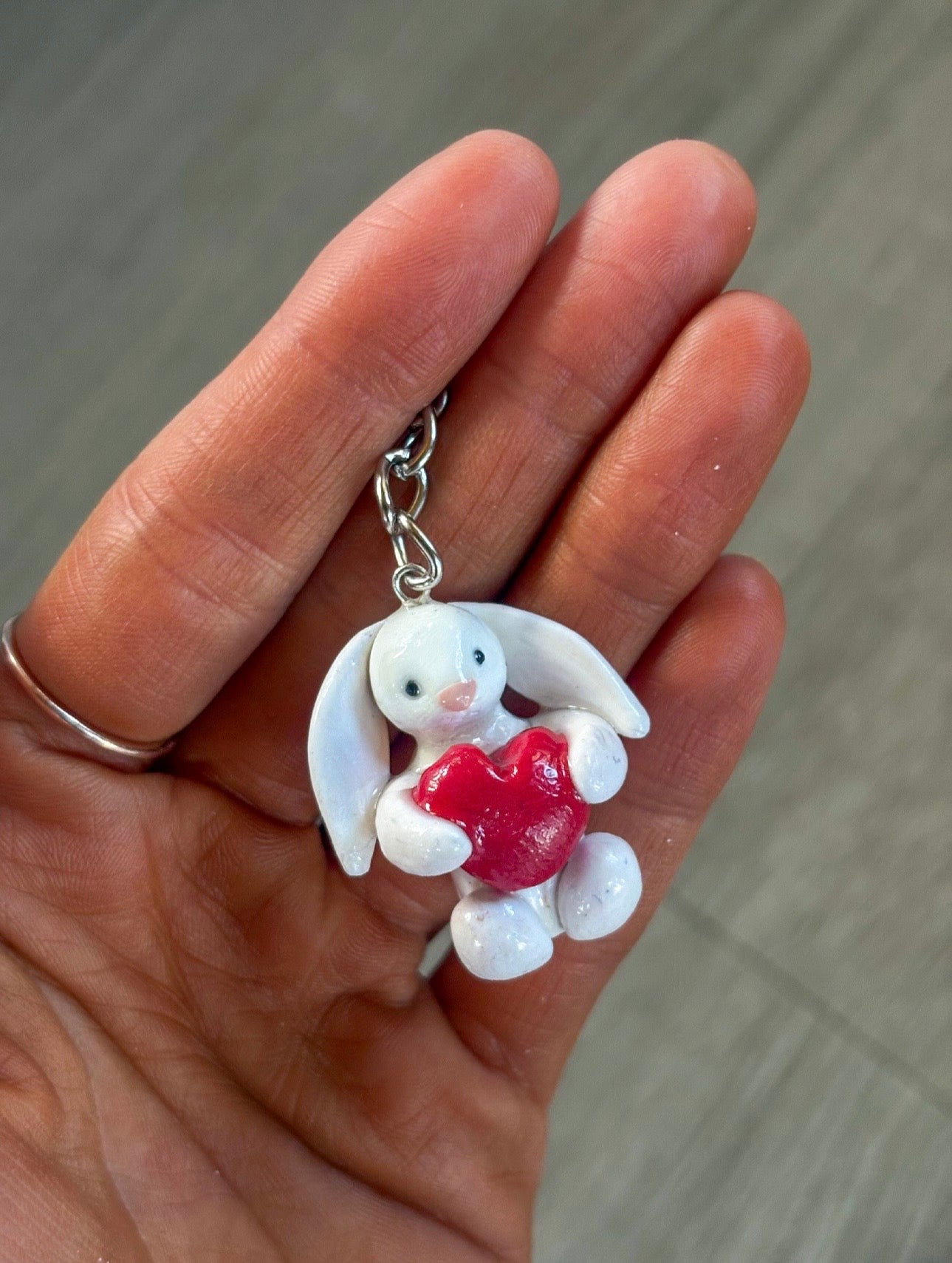 Jellycat inspired love heart bunny