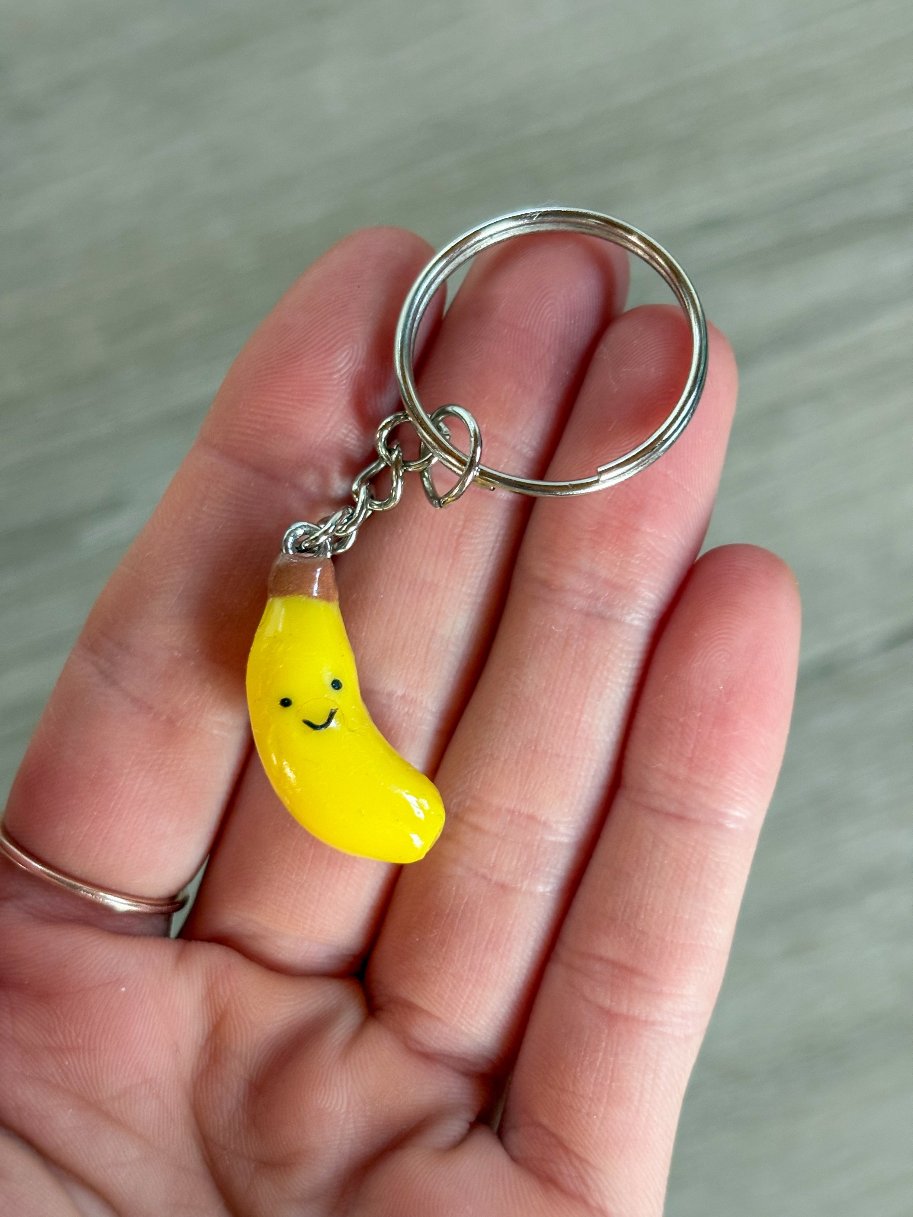 Banana Jellycat inspired keyring