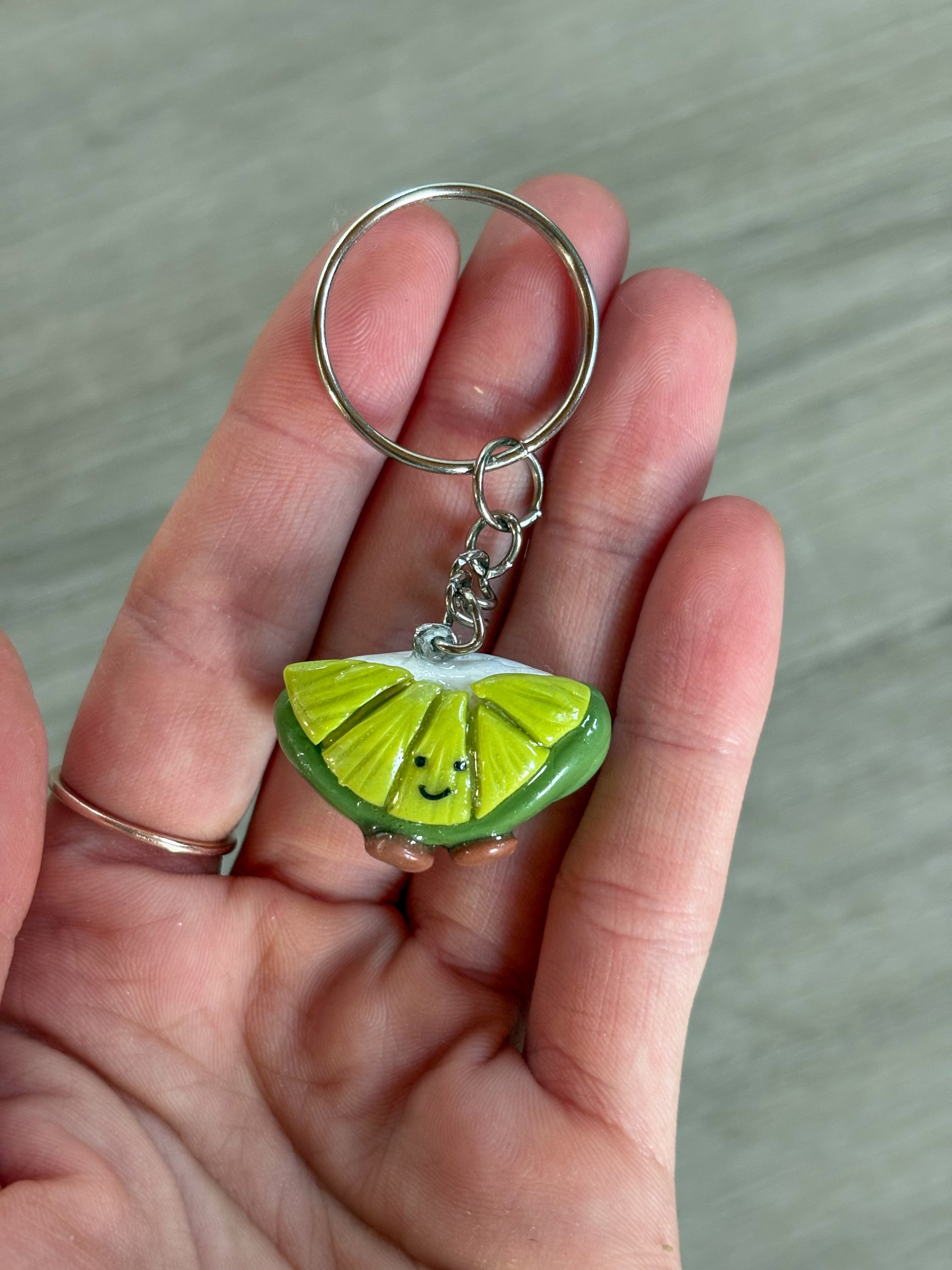 Jellycat inspired Lime keyring