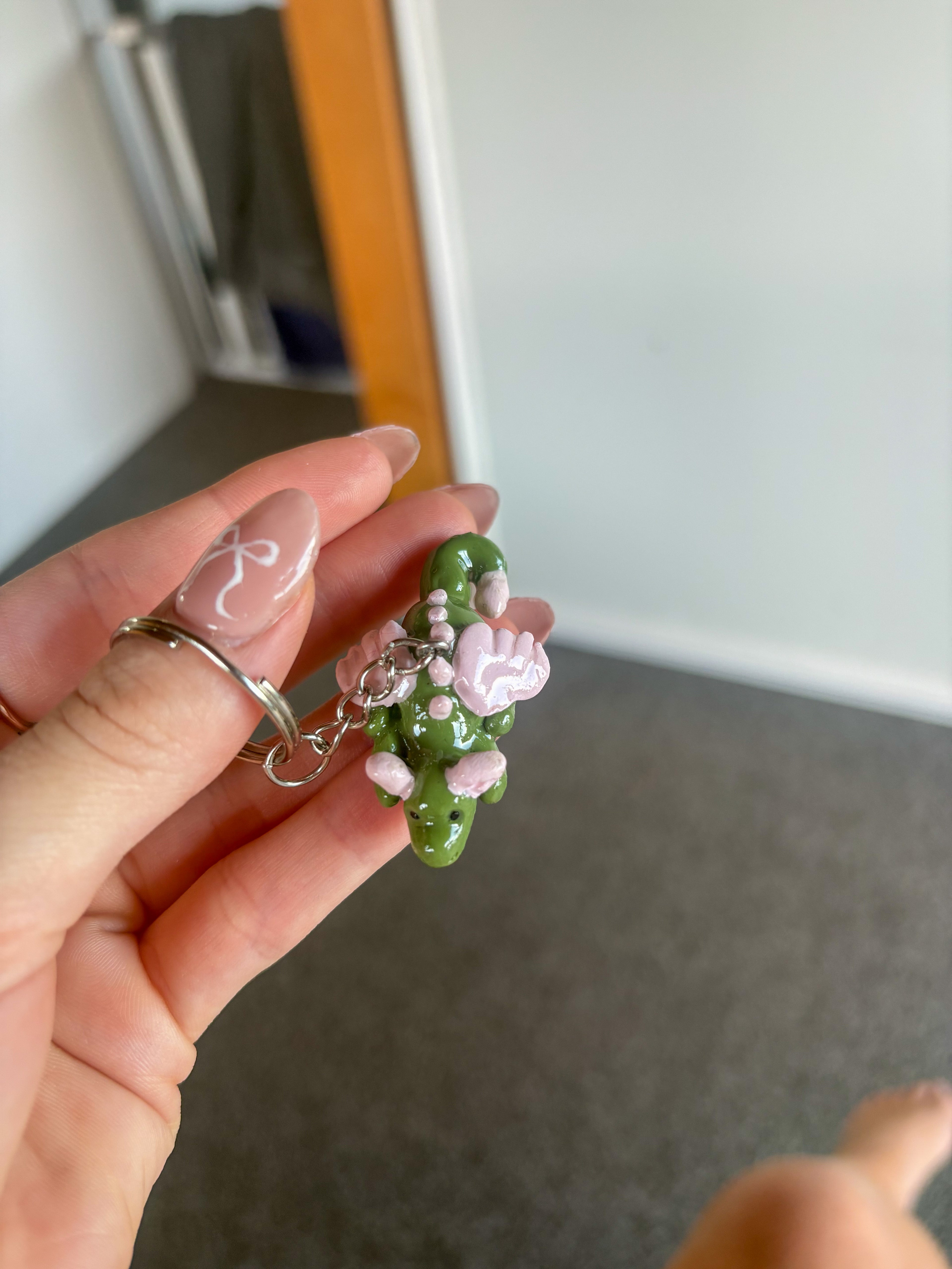 Jellycat inspired Malachy dragon keyring