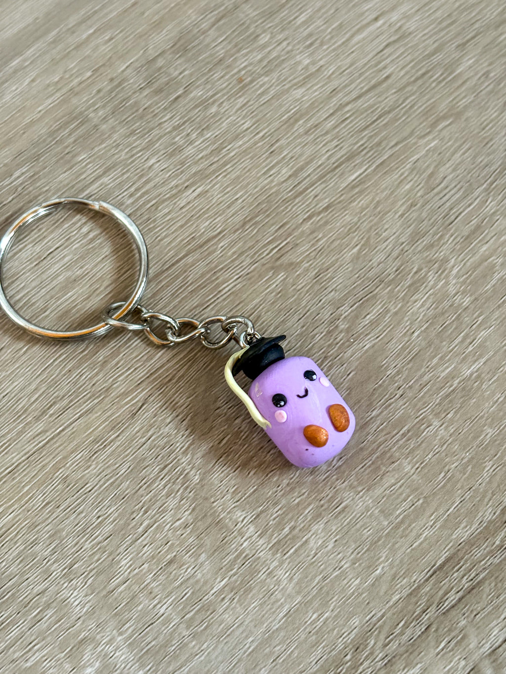 Purple grad jellycat inspired marshmallow keying non- resin