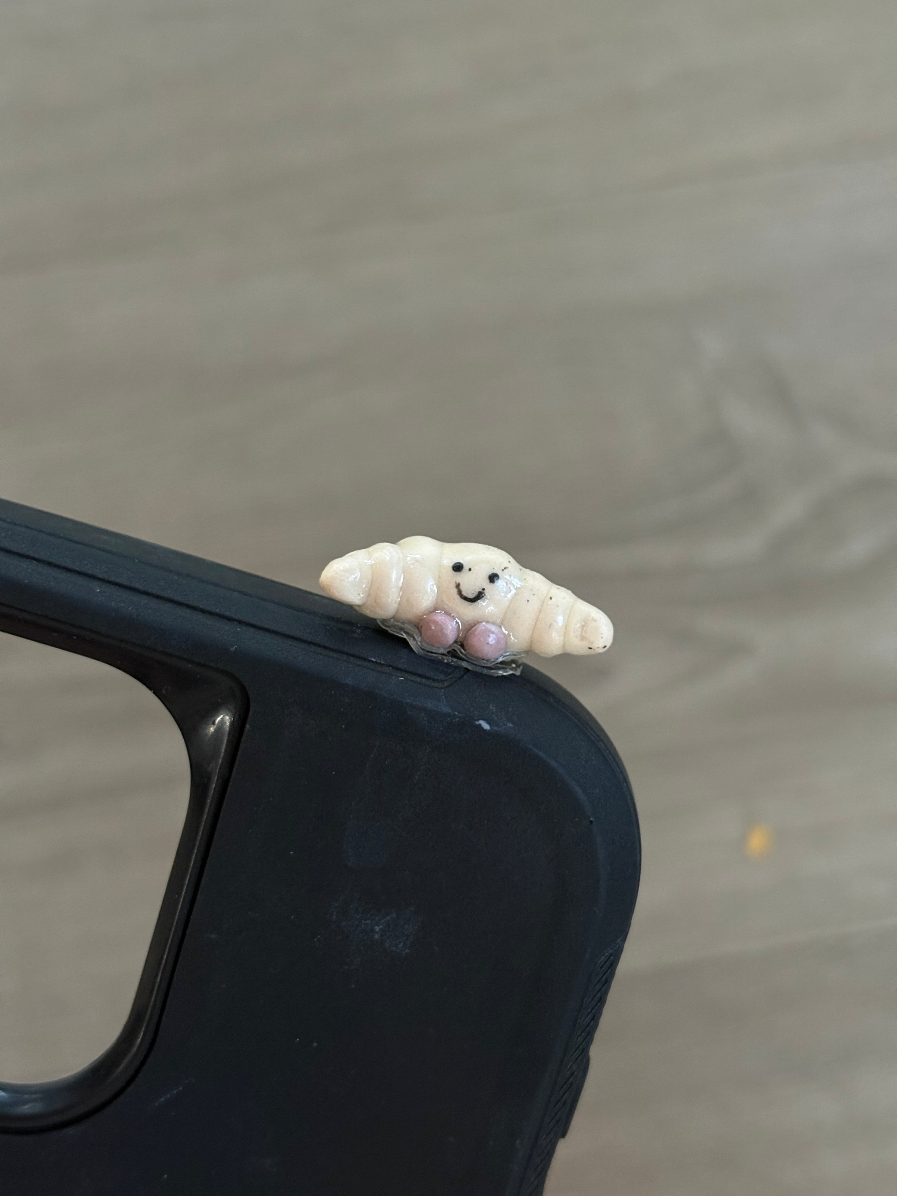 Croissant Jellycat inspired phone hipper