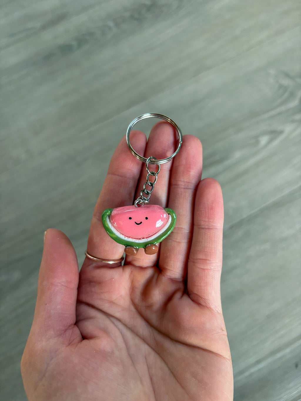 Watermelon Jellycat inspired keyring