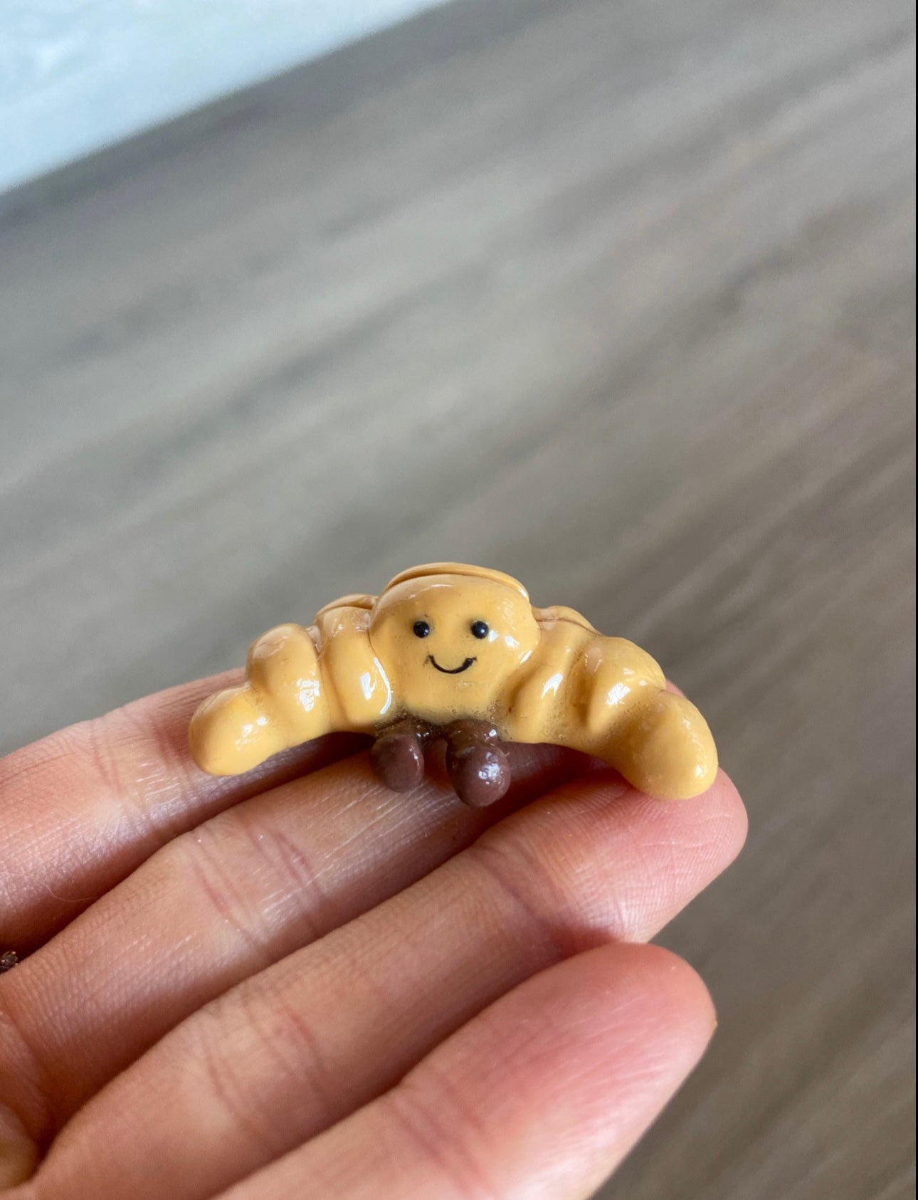 Jellycat inspired croissant photo holder