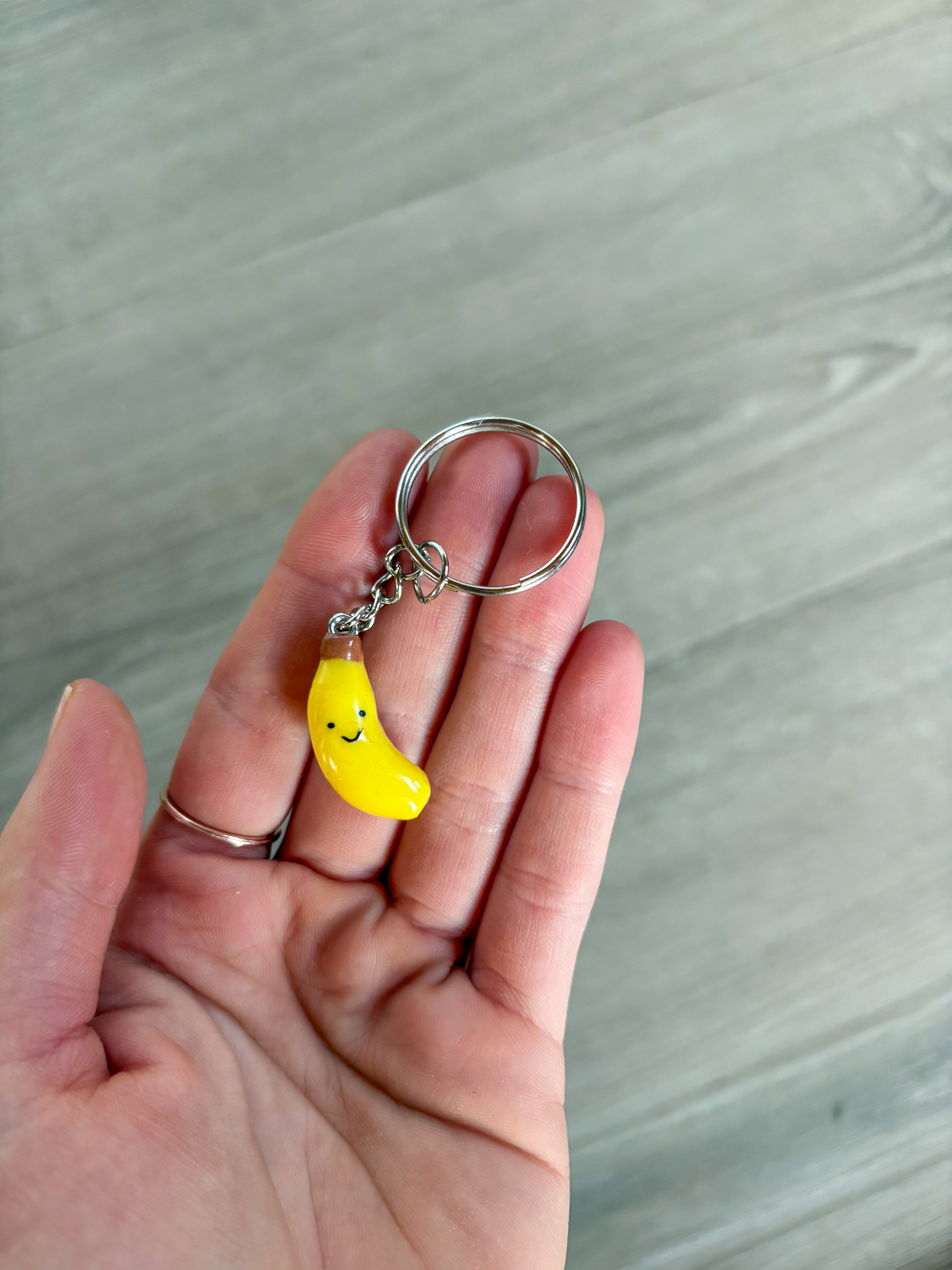 Banana Jellycat inspired keyring