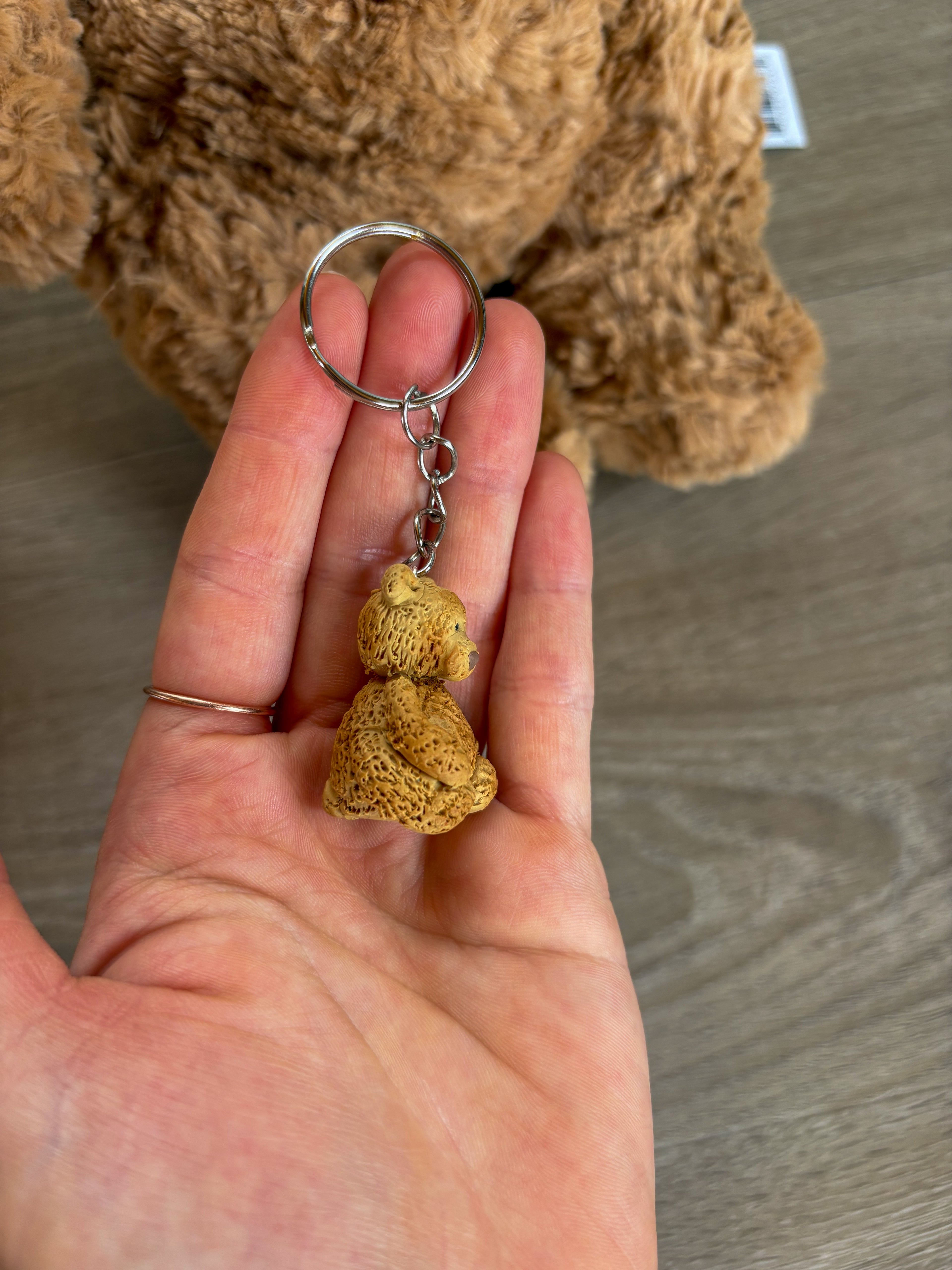 Jellycat inspired bartholomew bear keyring