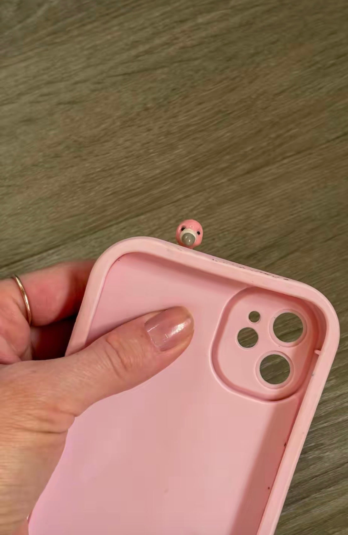 Jellycat inspired flamingo phone hipper