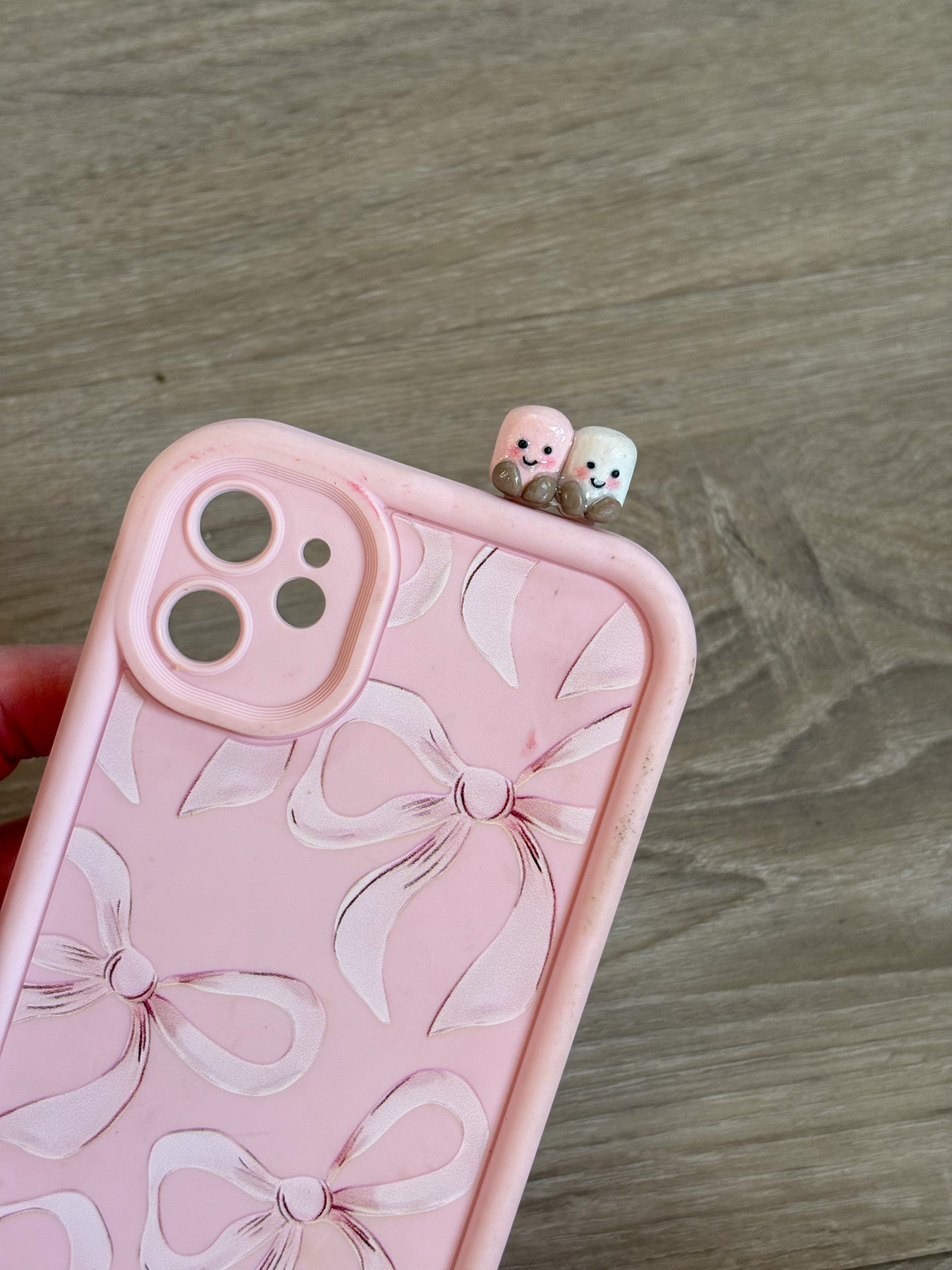 Jellycat inspired double marshmallow phone hipper